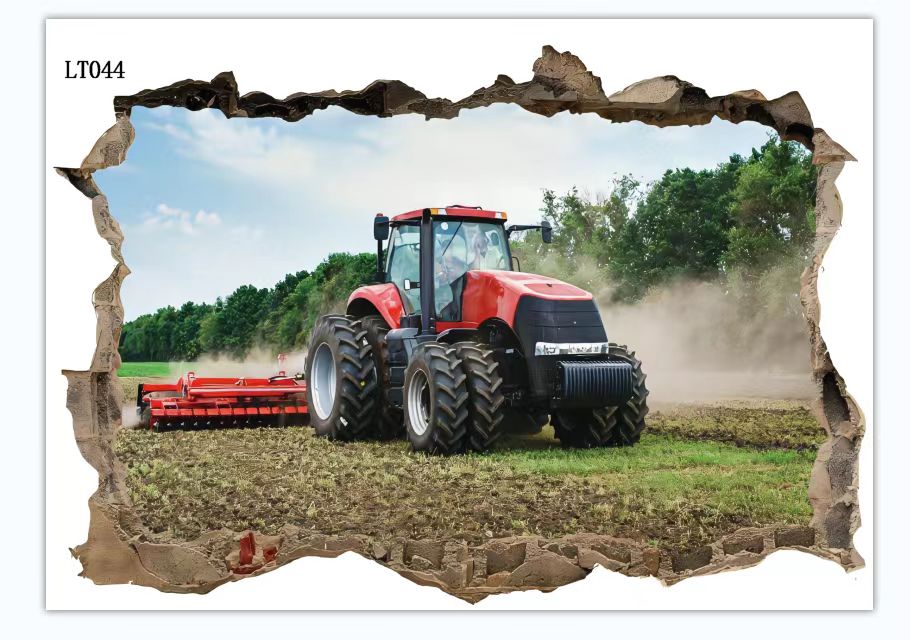 Agriculture Farm House - 3D super große Hochleistungs-Wandaufkleber für landwirtschaftliche