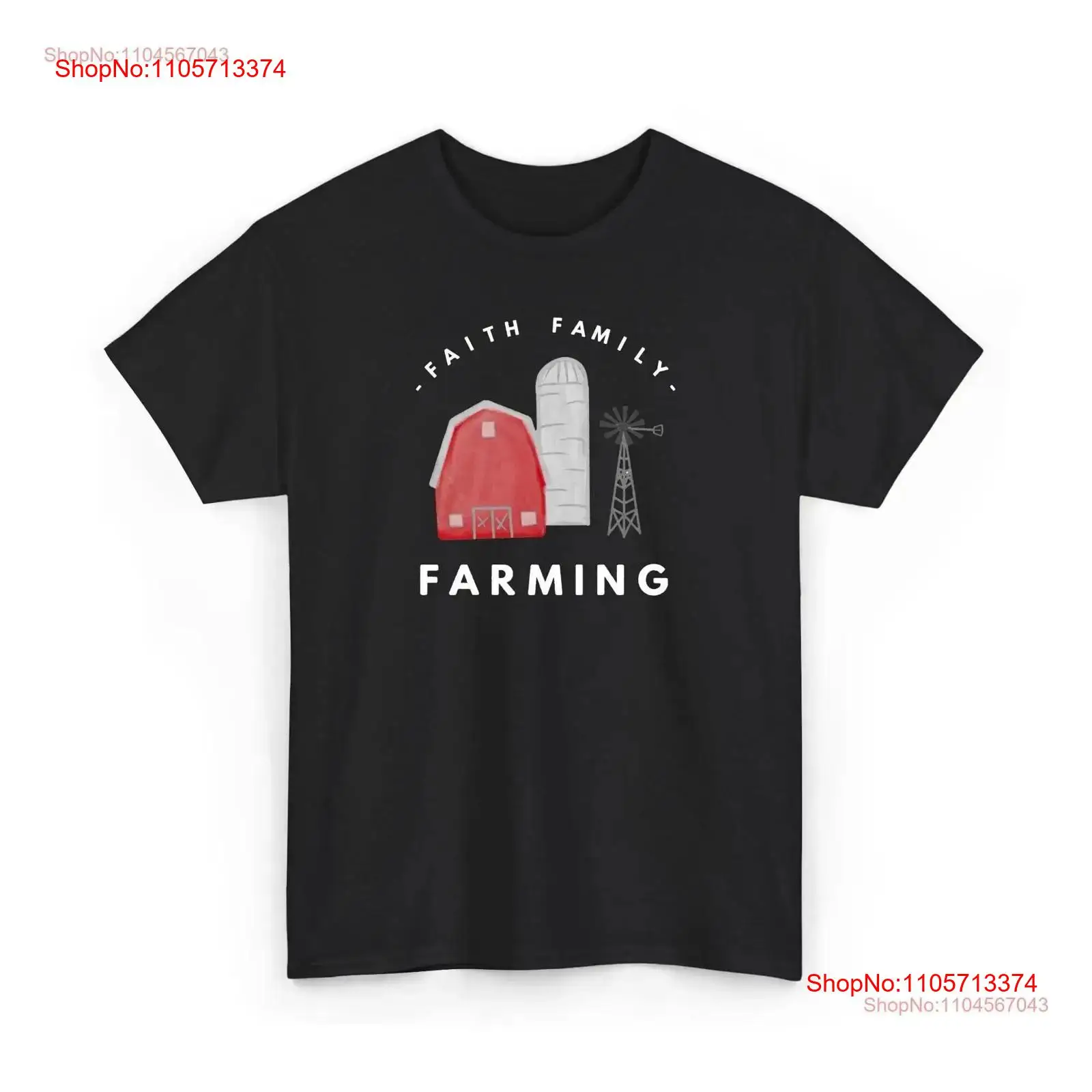 Agriculture Farm House - Faith Family Farming T-Shirt, Farm Life,