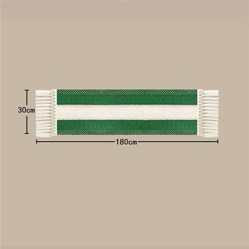 Agriculture Farm House - DT15 Boho Farmhouse Tischläufer 30x180cm Baumwolle